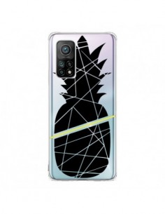 Coque Xiaomi Mi 10T / 10T Pro Ananas Noir Transparente -...