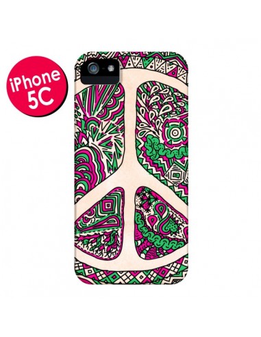 Coque Peace and Love Azteque Vainilla pour iPhone 5C - Maximilian San