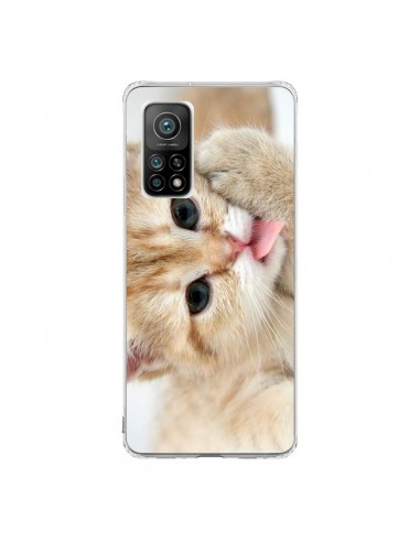 Coque Xiaomi Mi 10T / 10T Pro Chat Cat Tongue - Laetitia