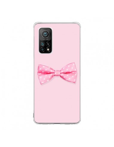 Coque Xiaomi Mi 10T / 10T Pro Noeud Papillon Rose Girly Bow Tie - Laetitia