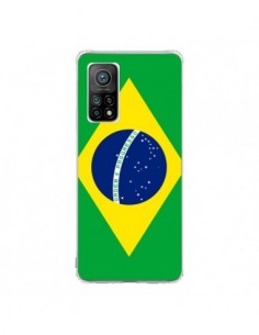 Coque Xiaomi Mi 10T / 10T Pro Drapeau Brésil Brésilien -...