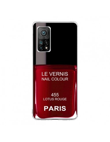 Coque Xiaomi Mi 10T / 10T Pro Vernis Paris Lotus Rouge - Laetitia