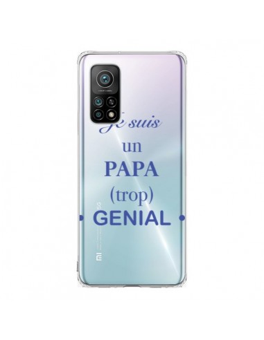 Coque Xiaomi Mi 10T / 10T Pro Je suis un papa trop génial Transparente - Laetitia