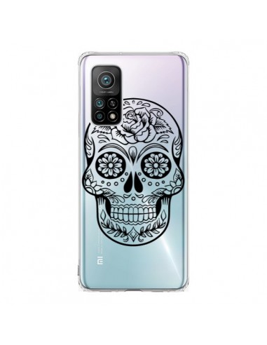 Coque Xiaomi Mi 10T / 10T Pro Tête de Mort Mexicaine Noir Transparente - Laetitia