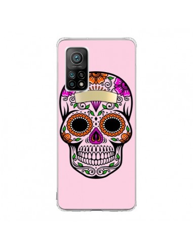 Coque Xiaomi Mi 10T / 10T Pro Tête de Mort Mexicaine Rose Multicolore - Laetitia