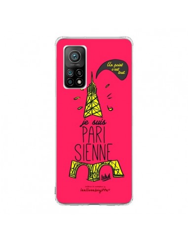 Coque Xiaomi Mi 10T / 10T Pro Je suis Parisienne La Tour Eiffel Rose - Leellouebrigitte