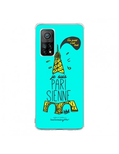 Coque Xiaomi Mi 10T / 10T Pro Je suis Parisienne La Tour Eiffel Bleu - Leellouebrigitte