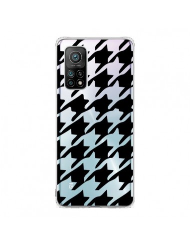 Coque Xiaomi Mi 10T / 10T Pro Vichy Gros Carre noir Transparente - Petit Griffin