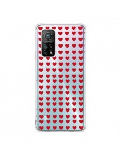 Coque Xiaomi Mi 10T / 10T Pro Coeurs Heart Love Amour Red...