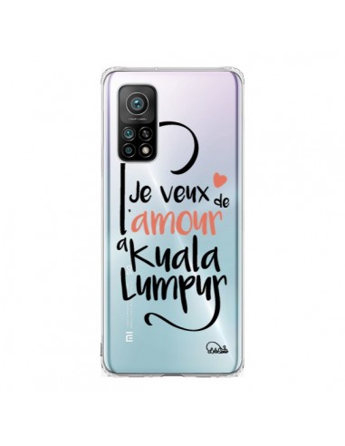 Coque Xiaomi Mi 10T / 10T Pro Je veux de l'amour à Kuala Lumpur Transparente - Lolo Santo