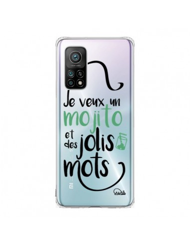 Coque Xiaomi Mi 10T / 10T Pro Je veux un mojito et des jolis mots Transparente - Lolo Santo