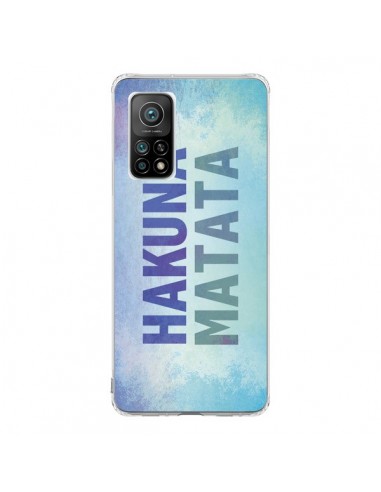 Coque Xiaomi Mi 10T / 10T Pro Hakuna Matata Roi Lion Bleu - Mary Nesrala