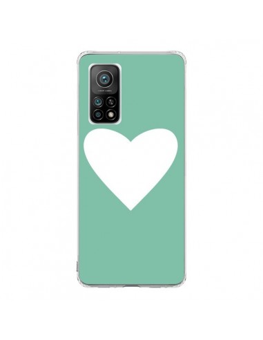 Coque Xiaomi Mi 10T / 10T Pro Coeur Mint Vert - Mary Nesrala