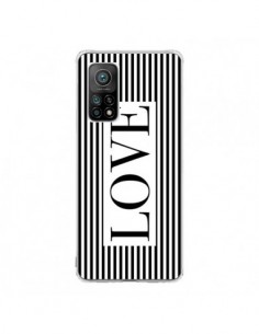Coque Xiaomi Mi 10T / 10T Pro Love Noir et Blanc - Mary...