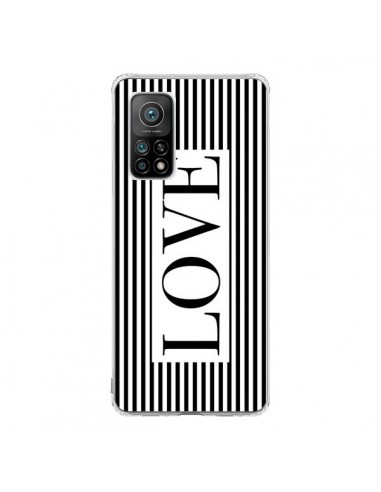 Coque Xiaomi Mi 10T / 10T Pro Love Noir et Blanc - Mary Nesrala