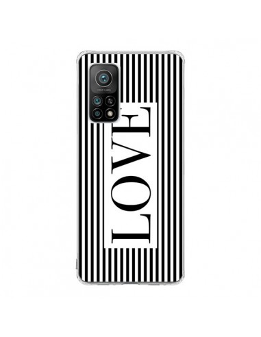 Coque Xiaomi Mi 10T / 10T Pro Love Noir et Blanc - Mary Nesrala