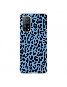 Coque Xiaomi Mi 10T / 10T Pro Leopard Bleu Neon - Mary...