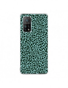 Coque Xiaomi Mi 10T / 10T Pro Leopard Turquoise Neon -...