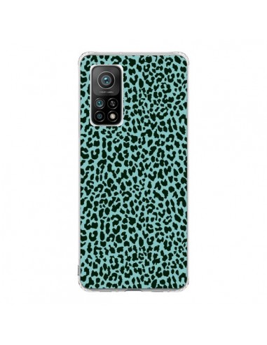 Coque Xiaomi Mi 10T / 10T Pro Leopard Turquoise Neon - Mary Nesrala