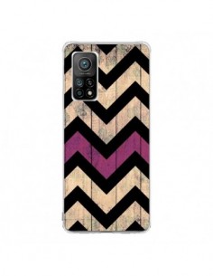 Coque Xiaomi Mi 10T / 10T Pro Chevron Vintage Bois Wood -...