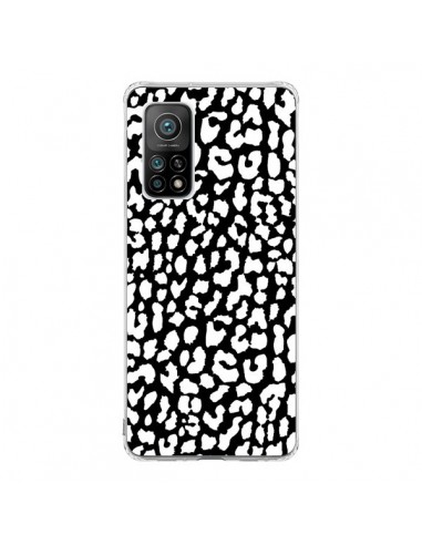 Coque Xiaomi Mi 10T / 10T Pro Leopard Noir et Blanc - Mary Nesrala