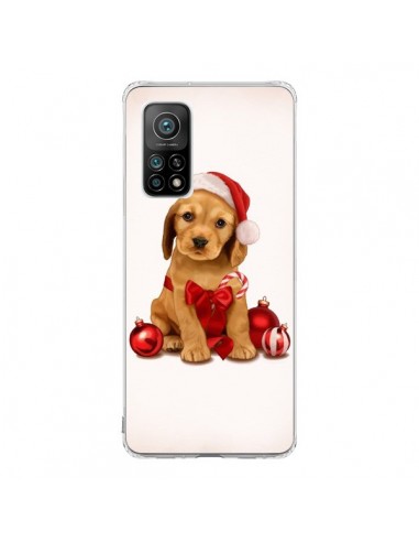 Coque Xiaomi Mi 10T / 10T Pro Chien Dog Pere Noel Christmas Boules Sapin - Maryline Cazenave