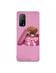 Coque Xiaomi Mi 10T / 10T Pro Chien Dog Boite Noeud...