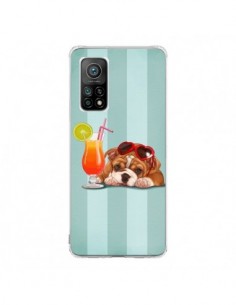 Coque Xiaomi Mi 10T / 10T Pro Chien Dog Cocktail Lunettes...
