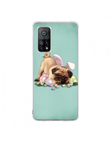 Coque Xiaomi Mi 10T / 10T Pro Chien Dog Rabbit Lapin Pâques Easter - Maryline Cazenave