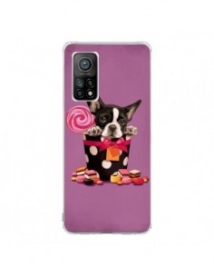 Coque Xiaomi Mi 10T / 10T Pro Chien Dog Boite Noeud...
