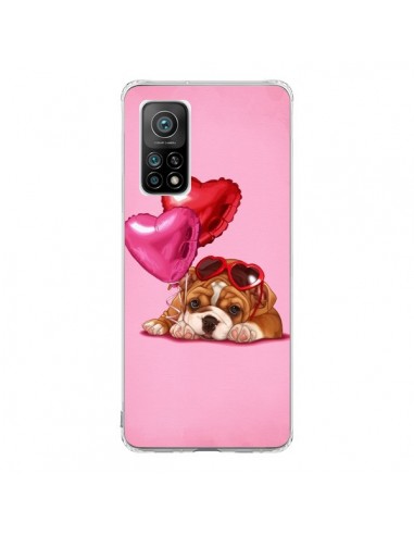 Coque Xiaomi Mi 10T / 10T Pro Chien Dog Lunettes Coeur Ballon - Maryline Cazenave