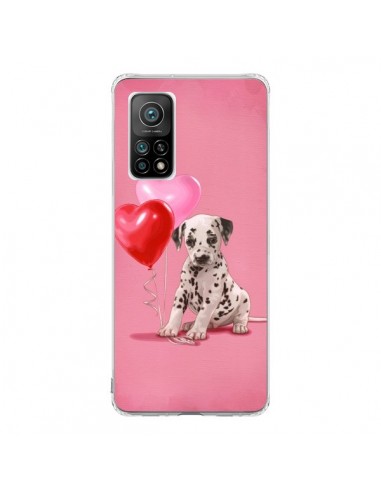 Coque Xiaomi Mi 10T / 10T Pro Chien Dog Dalmatien Ballon Coeur - Maryline Cazenave