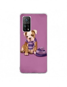 Coque Xiaomi Mi 10T / 10T Pro Chien Dog Echarpe Bonnet...