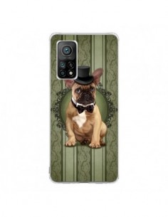 Coque Xiaomi Mi 10T / 10T Pro Chien Dog Bulldog Noeud...