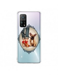 Coque Xiaomi Mi 10T / 10T Pro Lady Jambes Chien Bulldog...