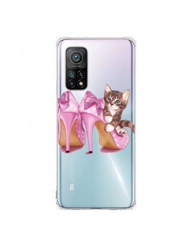 Coque Xiaomi Mi 10T / 10T Pro Chaton Chat Kitten Chaussures Shoes Transparente - Maryline Cazenave