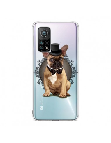 Coque Xiaomi Mi 10T / 10T Pro Chien Bulldog Noeud Papillon Chapeau Transparente - Maryline Cazenave