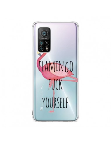 Coque Xiaomi Mi 10T / 10T Pro Flamingo Fuck Transparente - Maryline Cazenave