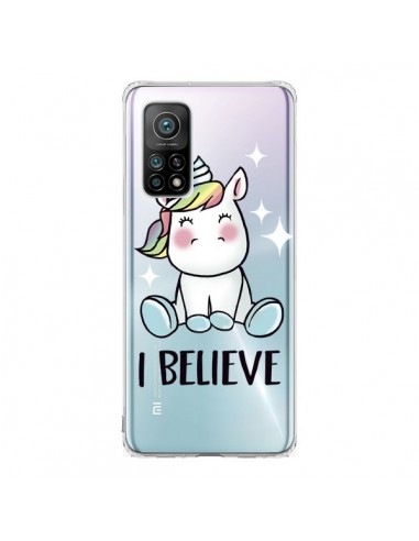 Coque Xiaomi Mi 10T / 10T Pro Licorne I Believe Transparente - Maryline Cazenave