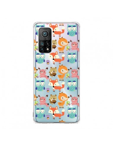 Coque Xiaomi Mi 10T / 10T Pro Renard Ecureuil Lapin Hibou Transparente - Maria Jose Da Luz