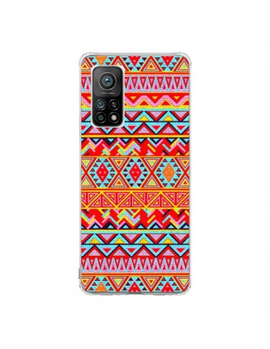 Coque Xiaomi Mi 10T / 10T Pro India Style Pattern Bois Azteque - Maximilian San