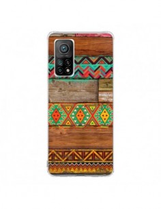 Coque Xiaomi Mi 10T / 10T Pro Indian Wood Bois Azteque -...