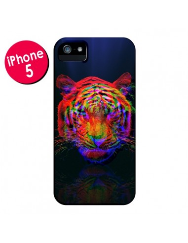 Coque Tigre Beautiful Aberration pour iPhone 5 et 5S - Maximilian San