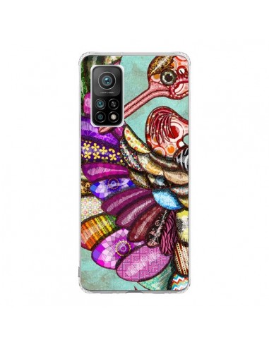 Coque Xiaomi Mi 10T / 10T Pro Paon Multicolore Eco Bird - Maximilian San