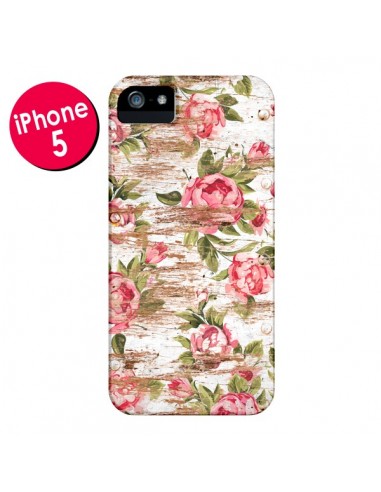 Coque Eco Love Pattern Bois Fleur pour iPhone 5 et 5S - Maximilian San