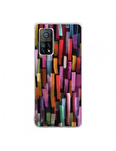 Coque Xiaomi Mi 10T / 10T Pro Colorful Brushstrokes Black - Ninola Design