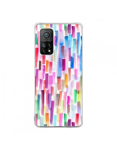 Coque Xiaomi Mi 10T / 10T Pro Colorful Brushstrokes Multicolored - Ninola Design