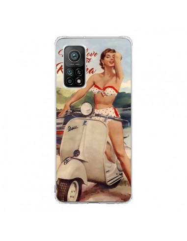 Coque Xiaomi Mi 10T / 10T Pro Pin Up With Love From the Riviera Vespa Vintage - Nico