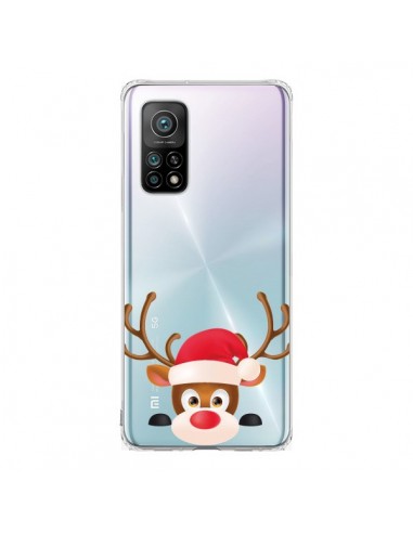 Coque Xiaomi Mi 10T / 10T Pro Renne de Noël transparente - Nico