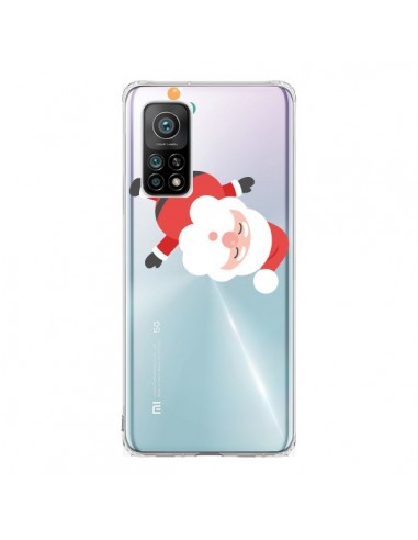 Coque Xiaomi Mi 10T / 10T Pro Père Noël et sa Guirlande transparente - Nico